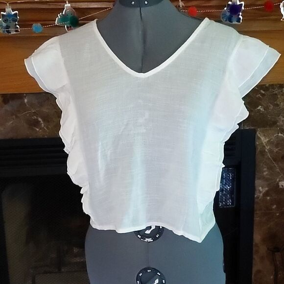 June‎ & Hudson women's sheer white top - Picture 6 of 9